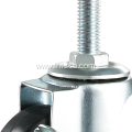 Light Duty Swivel Rubber Casters Threaded Stem